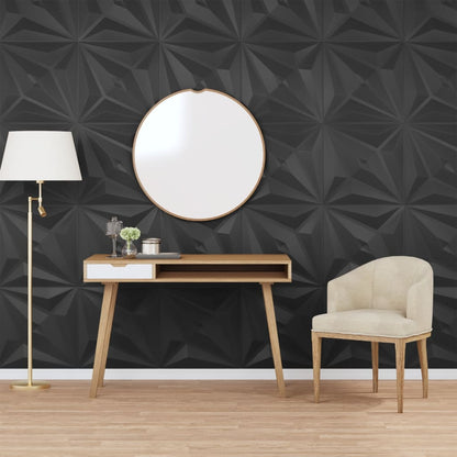 vidaXL Pannelli Murali 24 pz Neri 50x50 cm XPS 6 m² Stella