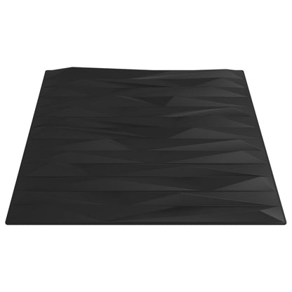 vidaXL Pannelli Murali 12 pz Neri 50x50 cm XPS 3 m² Pietra