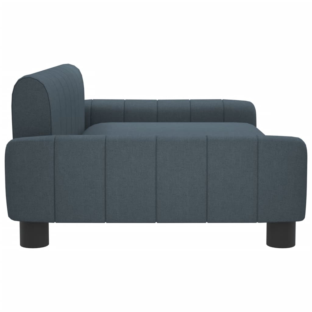 vidaXL Divano per Bambini Grigio Scuro 90x53x30 cm in Tessuto