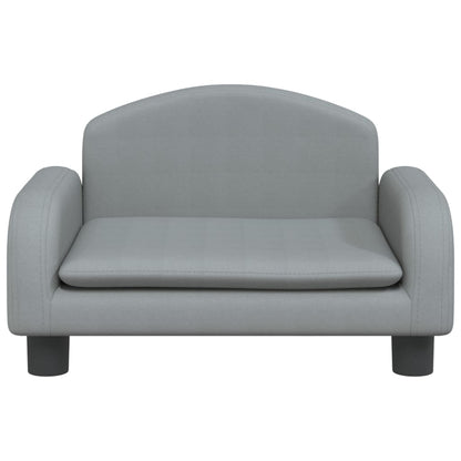 vidaXL Divano per Bambini Grigio Chiaro 50x40x30 cm in Tessuto