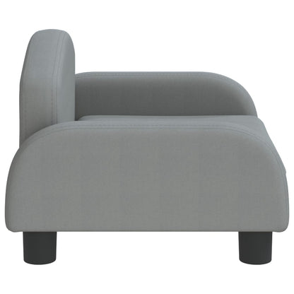 vidaXL Divano per Bambini Grigio Chiaro 50x40x30 cm in Tessuto