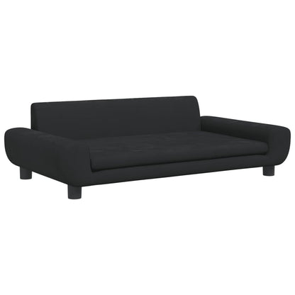 vidaXL Divano per Bambini Nero 100x54x33 cm in Velluto