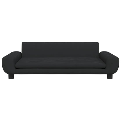vidaXL Divano per Bambini Nero 100x54x33 cm in Velluto