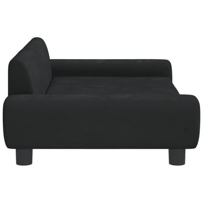 vidaXL Divano per Bambini Nero 100x54x33 cm in Velluto