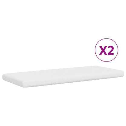 vidaXL Divano Letto Estraibile con Materassi Blu 100x200 cm Velluto
