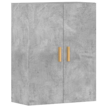 vidaXL Armadietti a Parete 2 pz Grigio Cemento in Legno Multistrato