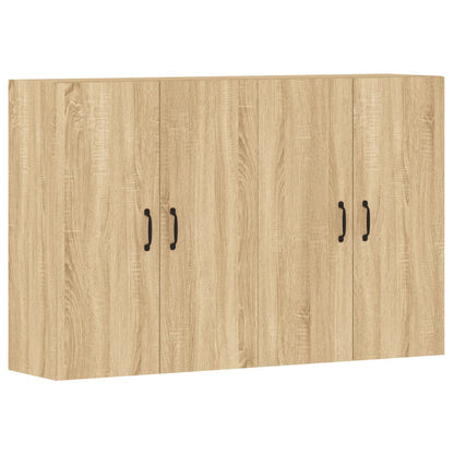 vidaXL Armadietti a Parete 2 pz Rovere Sonoma in Legno Multistrato