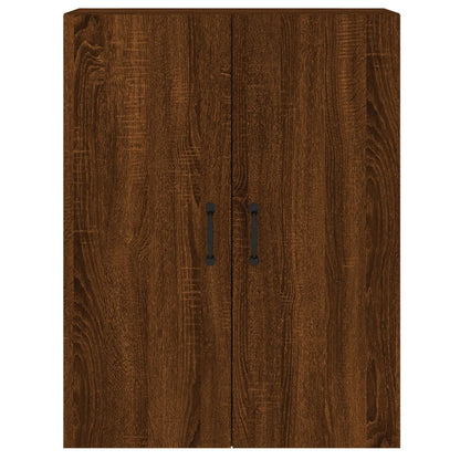 vidaXL Armadietti a Parete 2 pz Rovere Marrone in Legno Multistrato