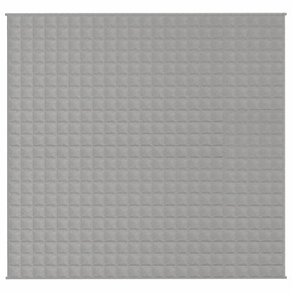 vidaXL Coperta Ponderata Grigia 220x235 cm 15 kg Tessuto