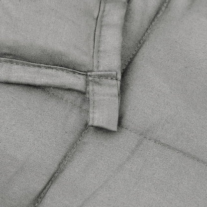 vidaXL Coperta Ponderata Grigia 220x235 cm 15 kg Tessuto