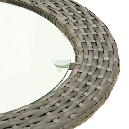 vidaXL Set Divano a L con Cuscini 2 pz Grigio in Polyrattan