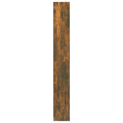 vidaXL Libreria a 5 Ripiani Rovere Fumo 40x24x175 cm Legno Multistrato