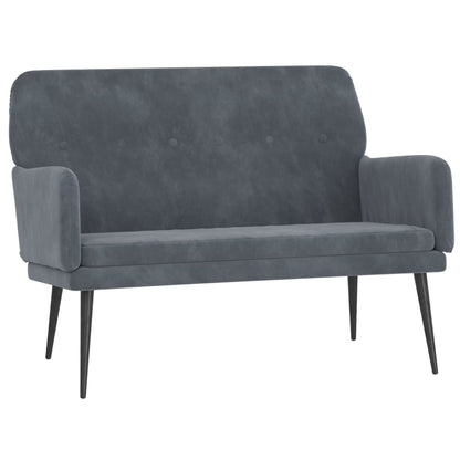 vidaXL Panca Grigio Scuro 108x79x79 cm in Velluto