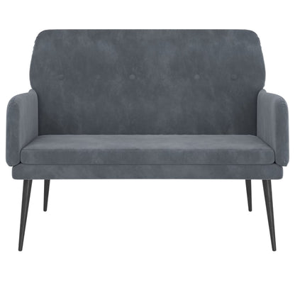 vidaXL Panca Grigio Scuro 108x79x79 cm in Velluto