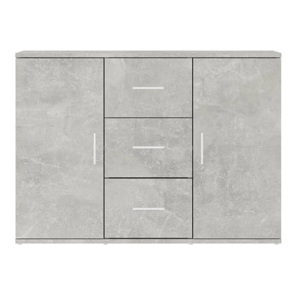 vidaXL Credenza Grigio Cemento 91x29,5x65 cm in Legno Multistrato