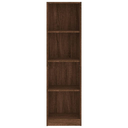 vidaXL Libreria 4 Ripiani Rovere Marrone 40x24x143cm Legno Multistrato