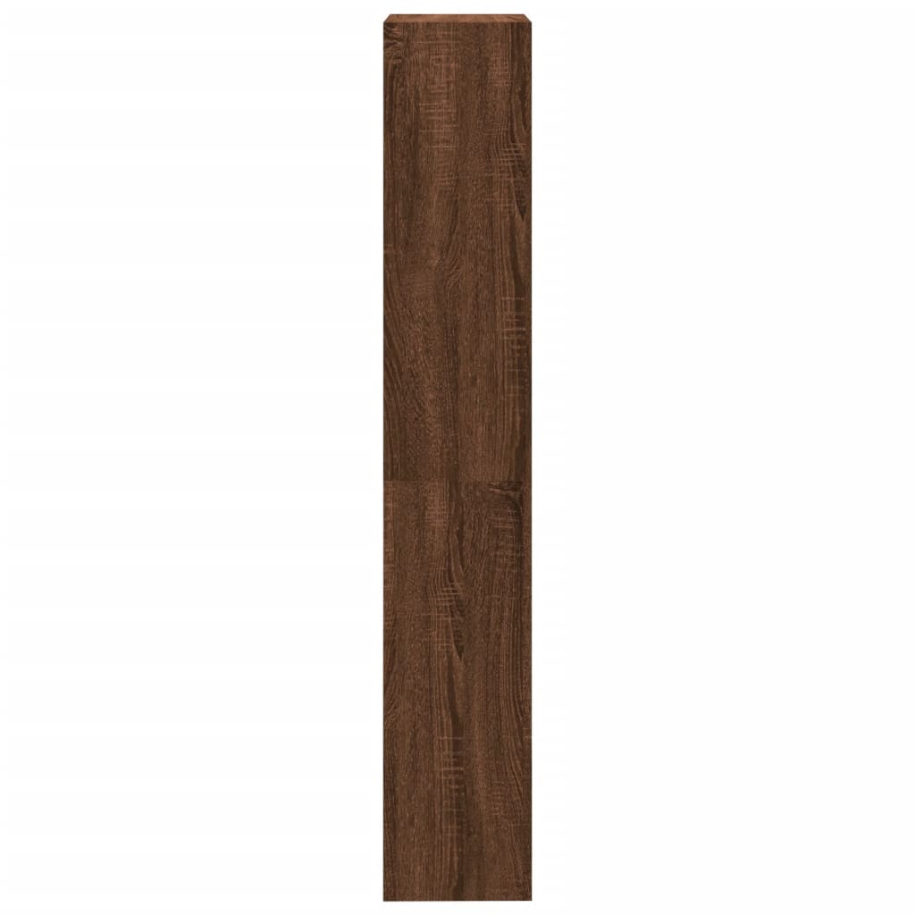 vidaXL Libreria 4 Ripiani Rovere Marrone 40x24x143cm Legno Multistrato