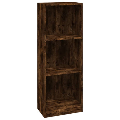 vidaXL Libreria a 3 Ripiani Rovere Fumo 40x24x109 cm Legno Multistrato