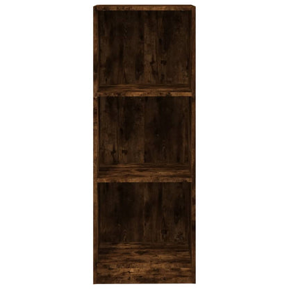vidaXL Libreria a 3 Ripiani Rovere Fumo 40x24x109 cm Legno Multistrato