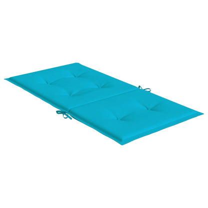 vidaXL Cuscini per Sedia con Schienale Basso 6 pz Turchese in Tessuto