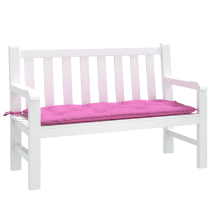 vidaXL Cuscino per Panca da Giardino Rosa 120x50x7 cm in Tessuto