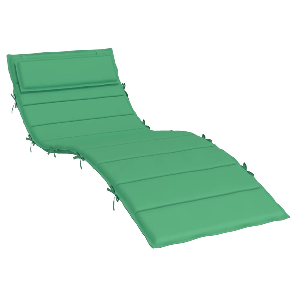 vidaXL Cuscino per Lettino Verde 180x60x3 cm in Tessuto Oxford