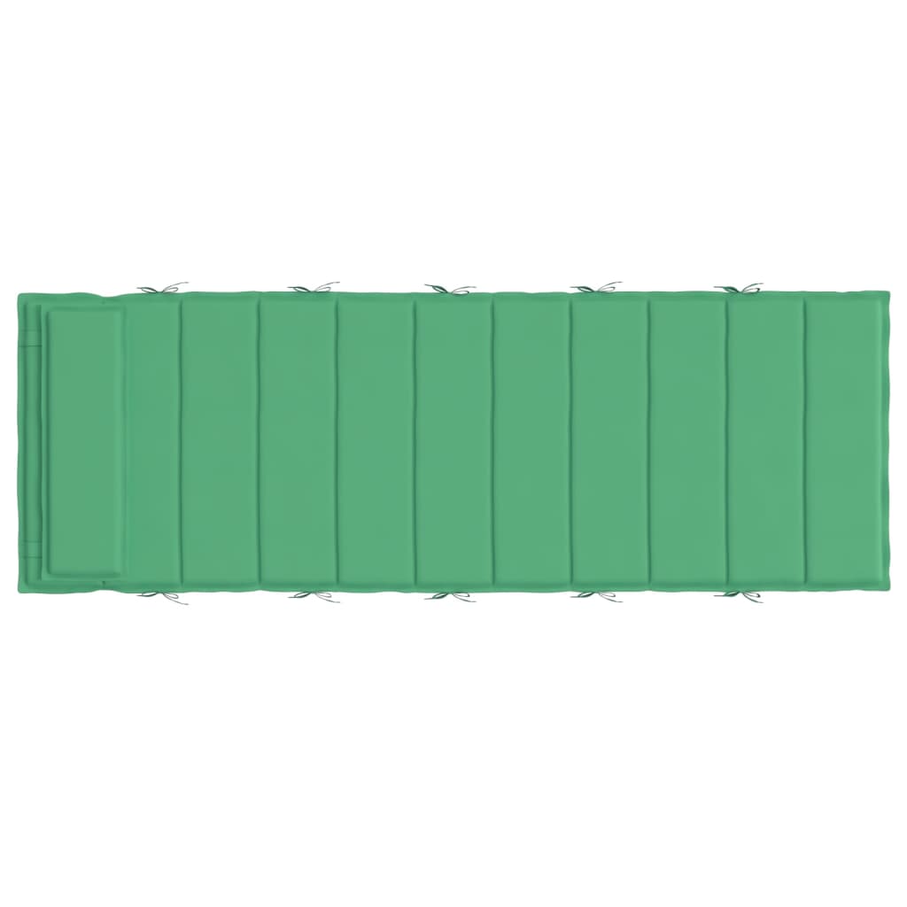 vidaXL Cuscino per Lettino Verde 180x60x3 cm in Tessuto Oxford