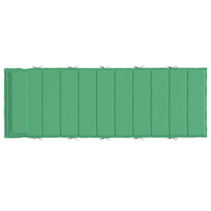 vidaXL Cuscino per Lettino Verde 180x60x3 cm in Tessuto Oxford