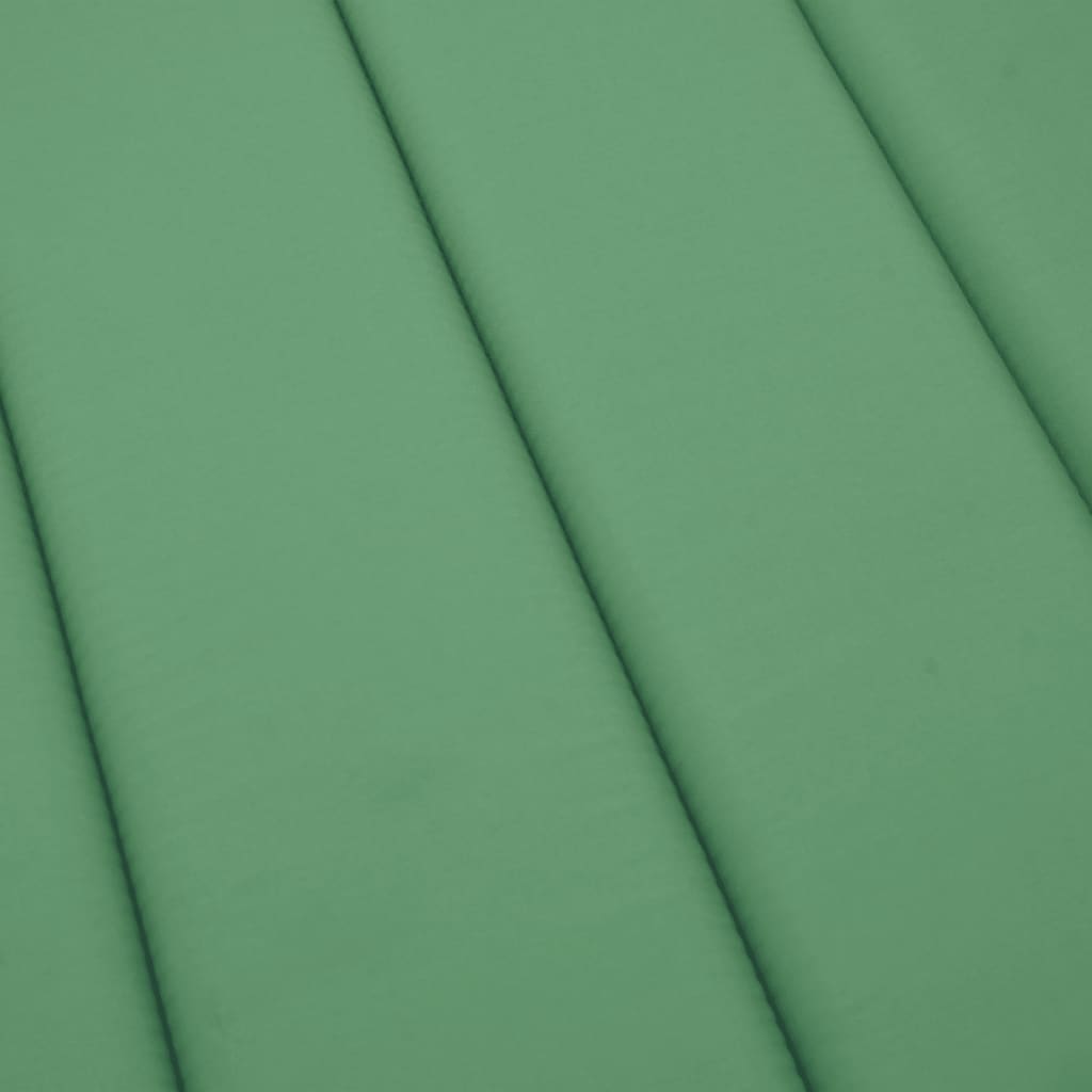 vidaXL Cuscino per Lettino Verde 180x60x3 cm in Tessuto Oxford