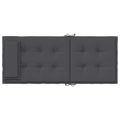vidaXL Cuscini per Sedia Schienale Alto 2 pz Antracite Tessuto Oxford