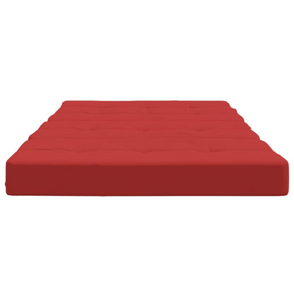 vidaXL Cuscini per Sedia a Sdraio 2 pz Rosso in Tessuto Oxford