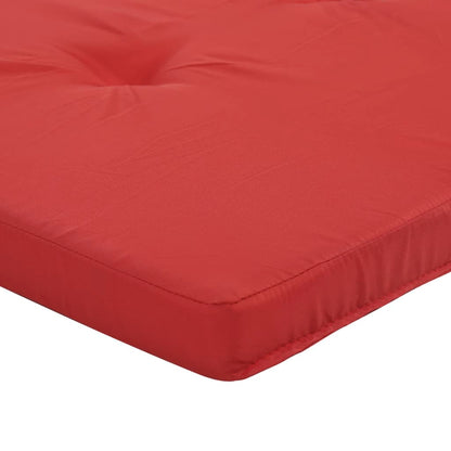 vidaXL Cuscini per Sedia a Sdraio 2 pz Rosso in Tessuto Oxford