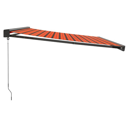 vidaXL Tenda Retrattile Arancione Marrone 4,5x3 m Tessuto e Alluminio