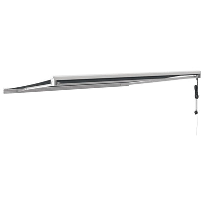vidaXL Tenda da Sole Retrattile Antracite 4x3 m in Tessuto e Alluminio