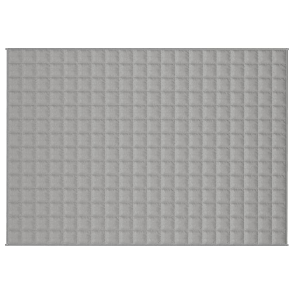 vidaXL Coperta Ponderata Grigia 135x200 cm 6 kg Tessuto