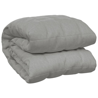 vidaXL Coperta Ponderata Grigia 135x200 cm 6 kg Tessuto