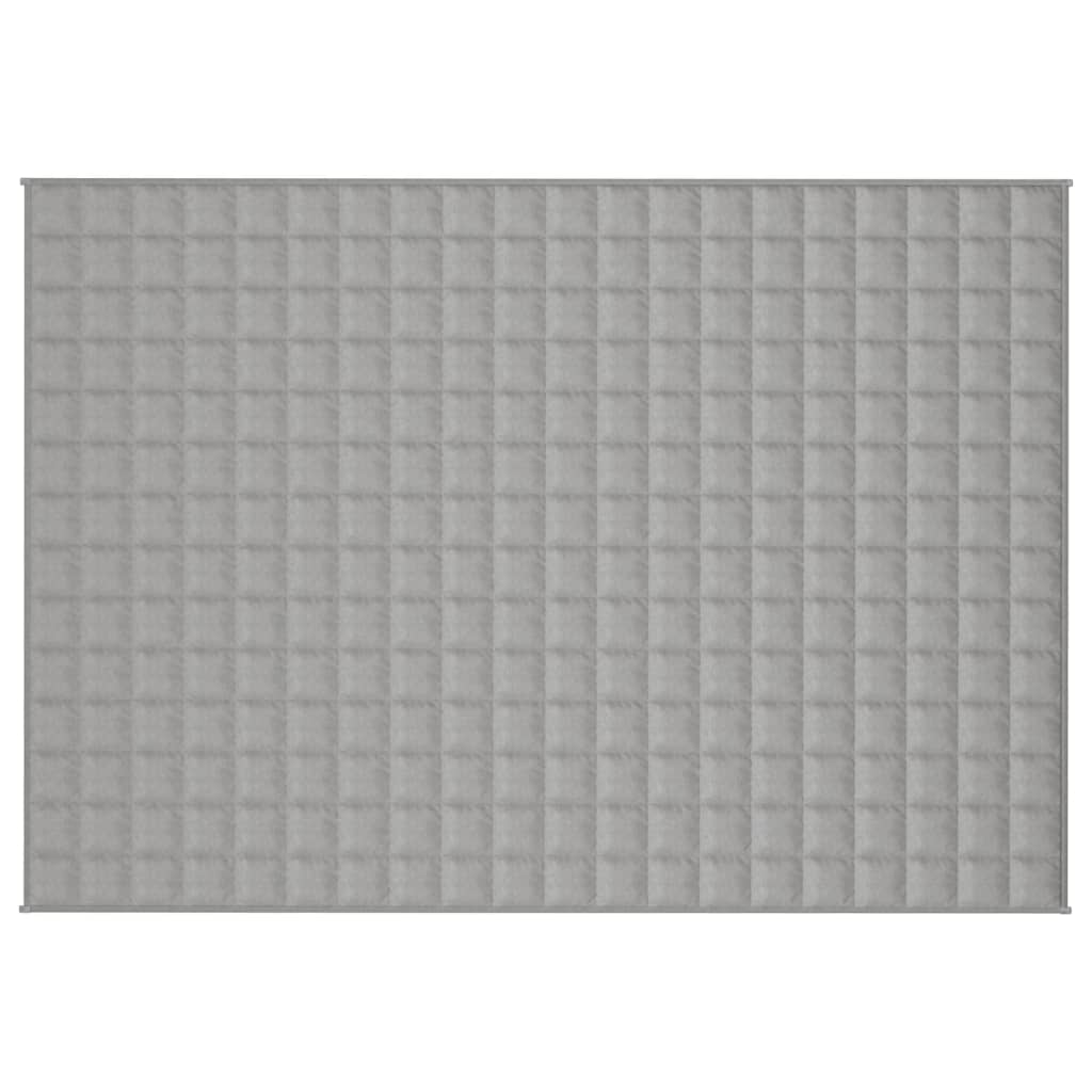 vidaXL Coperta Ponderata Grigia 140x200 cm 10 kg Tessuto