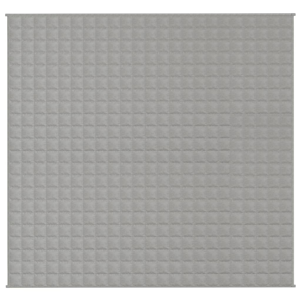 vidaXL Coperta Ponderata Grigia 220x230 cm 11 kg Tessuto