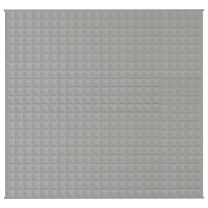 vidaXL Coperta Ponderata Grigia 220x230 cm 11 kg Tessuto