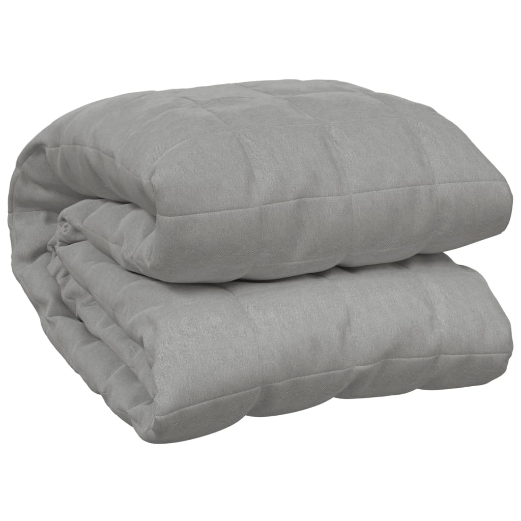 vidaXL Coperta Ponderata Grigia 220x230 cm 11 kg Tessuto