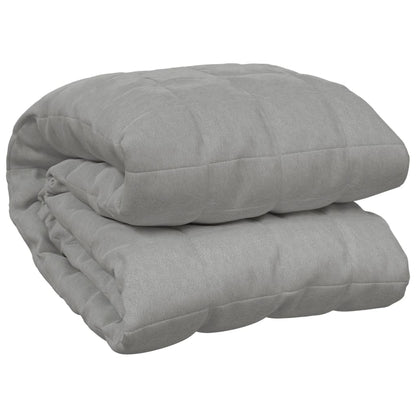 vidaXL Coperta Ponderata Grigia 220x230 cm 11 kg Tessuto