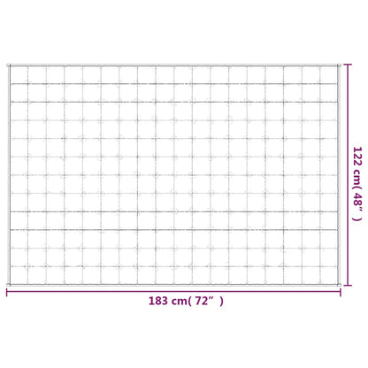 vidaXL Coperta Ponderata Blu 122x183 cm 9 kg Tessuto