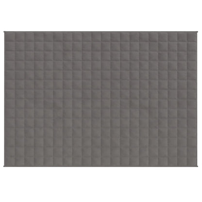 vidaXL Coperta Ponderata Grigia 152x203 cm 11 kg Tessuto