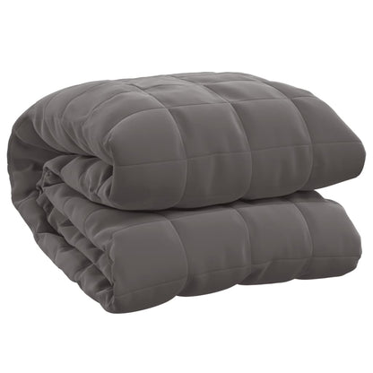 vidaXL Coperta Ponderata Grigia 152x203 cm 11 kg Tessuto