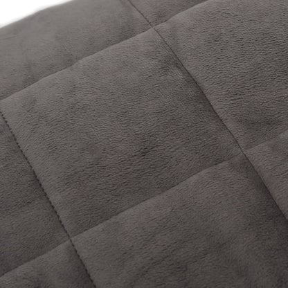 vidaXL Coperta Ponderata Grigia 152x203 cm 11 kg Tessuto