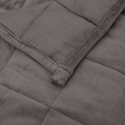 vidaXL Coperta Ponderata Grigia 152x203 cm 11 kg Tessuto