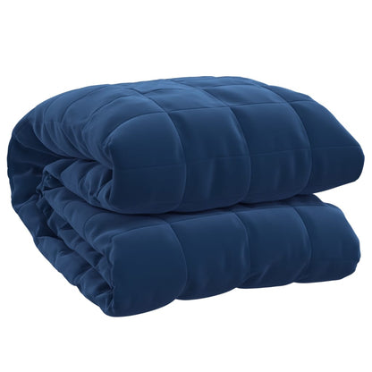 vidaXL Coperta Ponderata Blu 135x200 cm 6 kg Tessuto