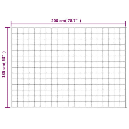 vidaXL Coperta Ponderata Blu 135x200 cm 6 kg Tessuto
