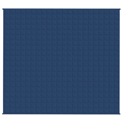 vidaXL Coperta Ponderata Blu 200x220 cm 13 kg Tessuto