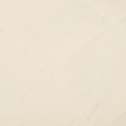 vidaXL Coperta Ponderata Crema Chiaro 200x230 cm 13 kg Tessuto